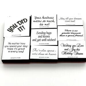 Stampin' Up! More Sayings Rubber Stamps Phrases 1994 (8)